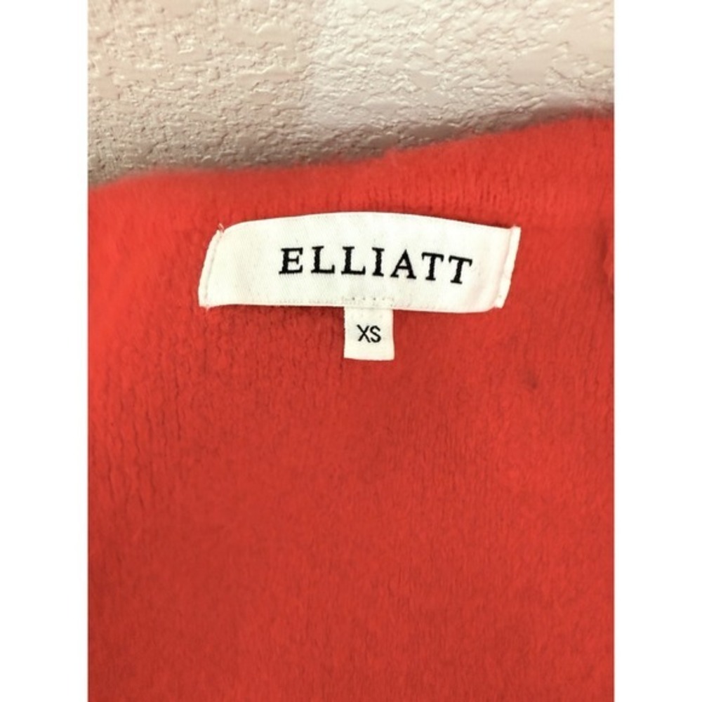Anthropologie Womens Phoenix Open Red Sweater Coat Minimalist Capsule WardrobeXS - Picture 7 of 14